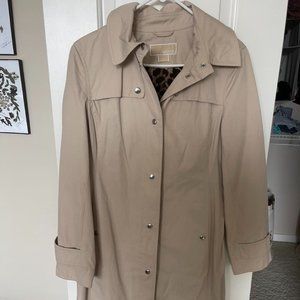 Michael Kors Tan Trench/Rain Coat Women's M